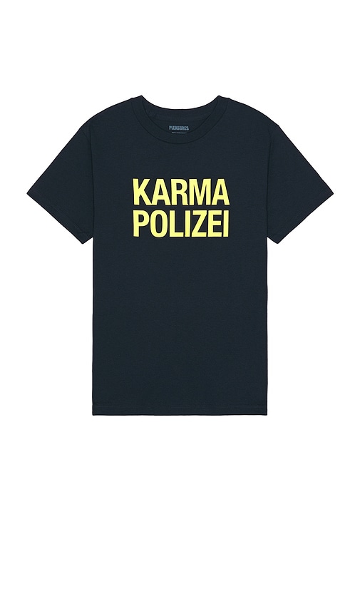 Shop Pleasures Karma T-shirt In Navy