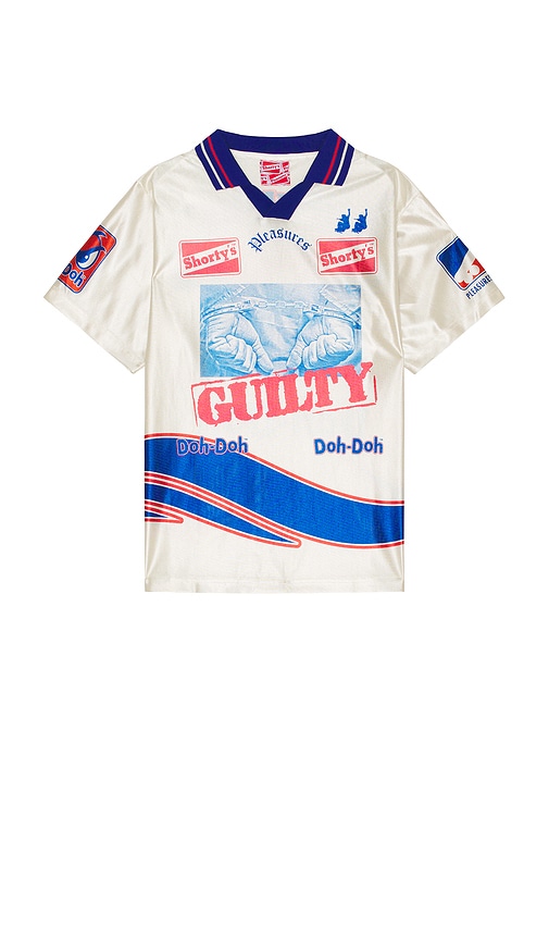 Pleasures Guilty Soccer Jersey in White