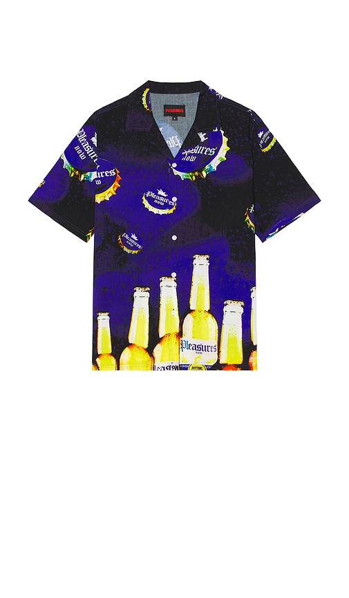 Cerveza Camp Shirt in Blue. - size S (also in L, M)