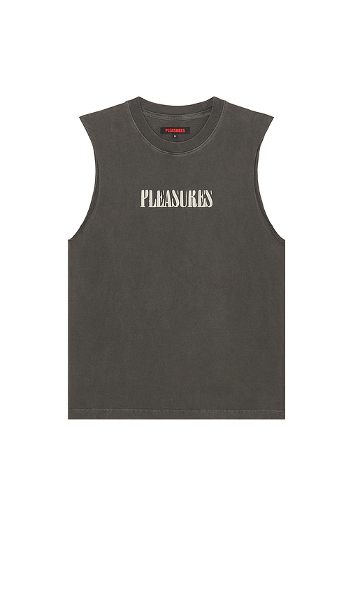 Onyx Sleeveless Shirt in Charcoal. - size S (also in L, M, XL/1X)