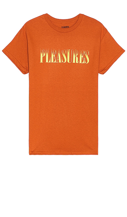 Pleasures Crumble T-shirt In Orange