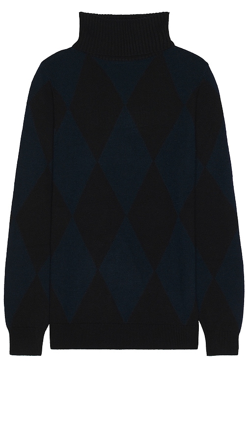 Perfect Moment Diamond Sweater in Black/ Navy