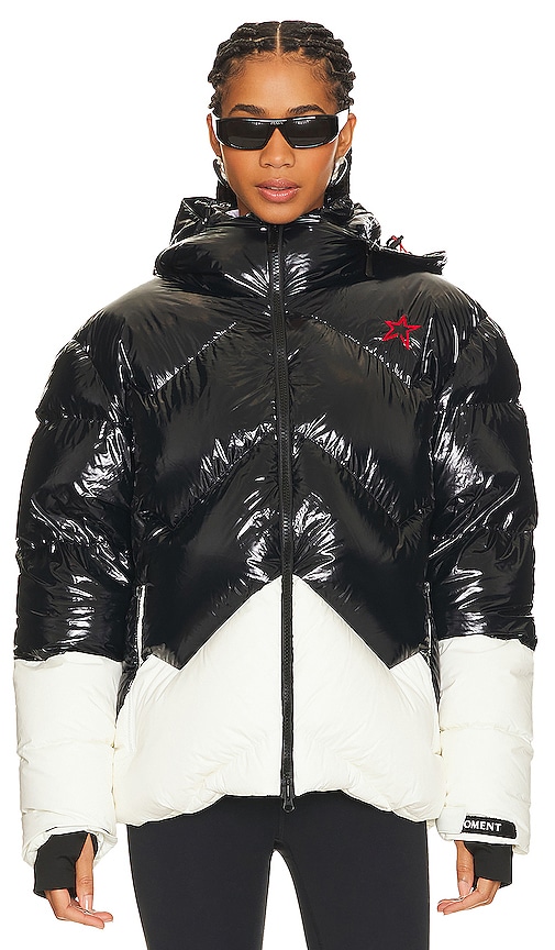 Shop Perfect Moment Airview Duvet Jacket In Black Cire