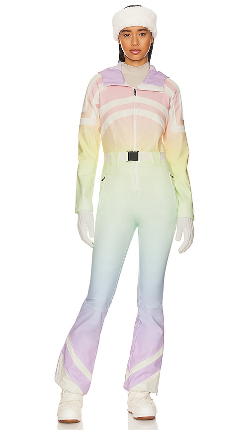 Perfect Moment Tignes One Piece in Pastel Rainbow