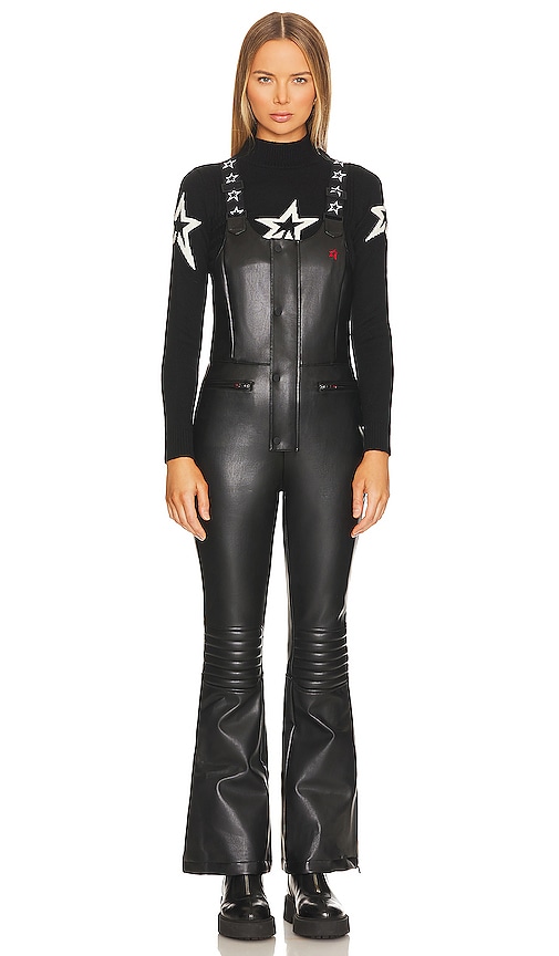 Perfect Moment Frankie Faux-leather Ski Trousers In Black Faux Leather