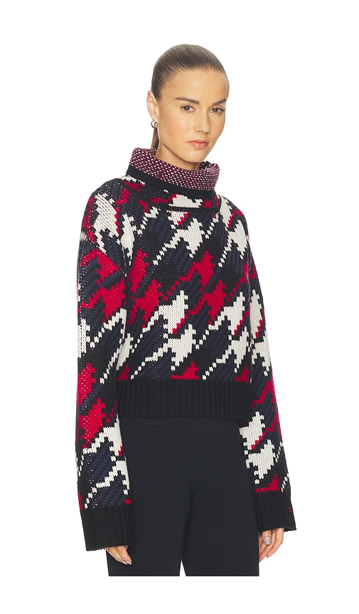  Perfect Moment Jersey Turtle Neck Herringbone En Color Navy,black Talla L  (también En M, S, Xl, Xs). 