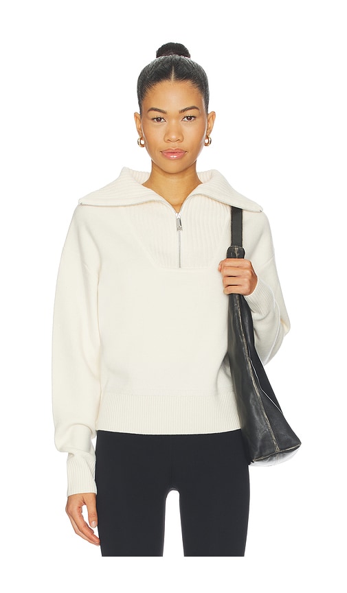 Perfect Moment Half Zip Wool & Cashmere Top