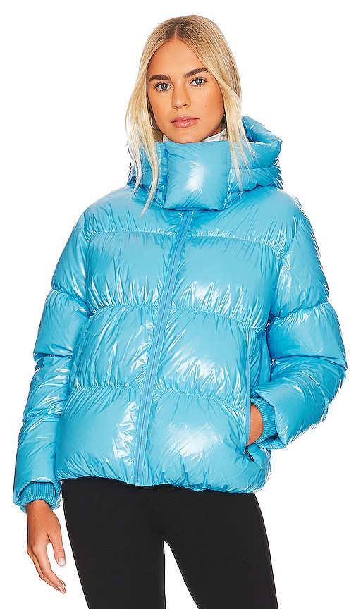 Shop Perfect Moment January Duvet Jacket In Sky Blue