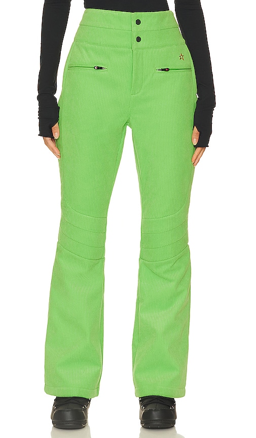 Perfect Moment High Waist Aurora Flare Pant Xl In Pear-green