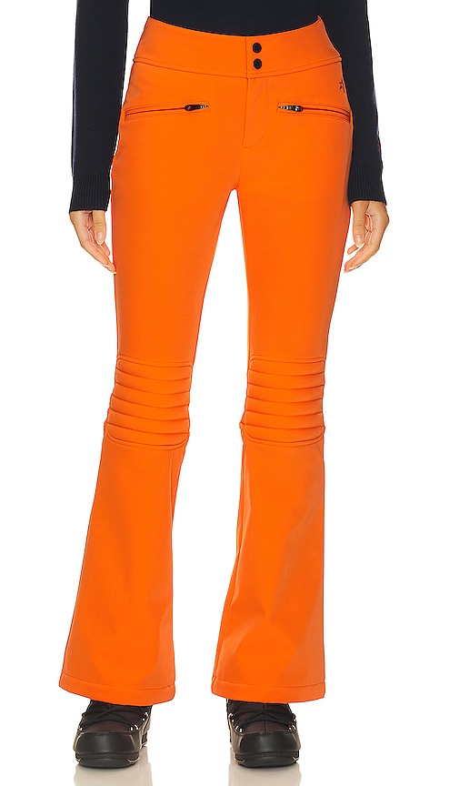 Shop Perfect Moment Aurora Flare Race Pant In Red Orange