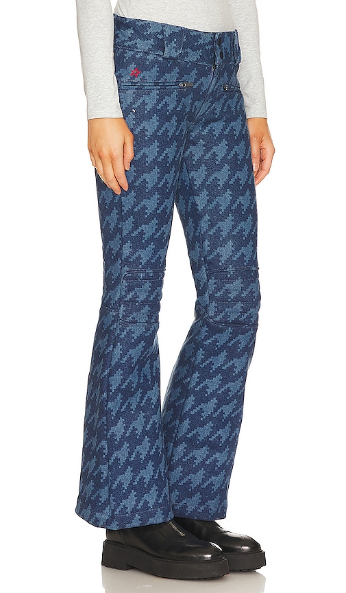 Shop Perfect Moment Auroral Denim Ski Pant In Houndstooth Mid