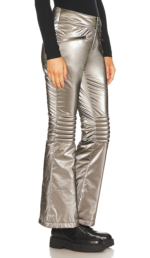 Shop Perfect Moment Aurora Flare Race Pant In Gunmetal Silver
