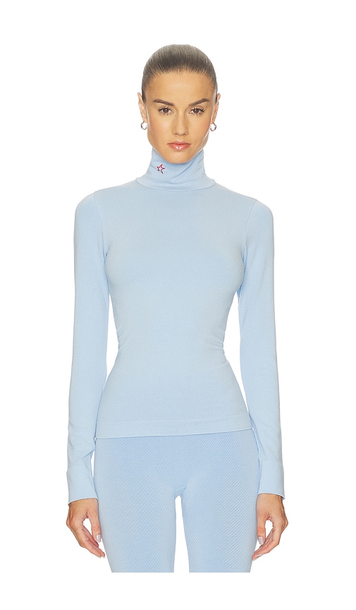 Perfect Moment Perfect Thermal Rollneck In Blue
