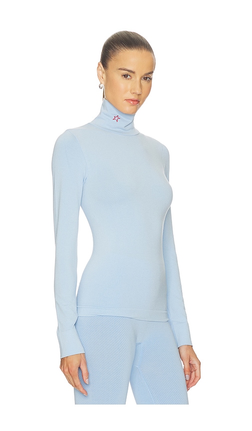 Perfect Moment Perfect Thermal Rollneck In Blue