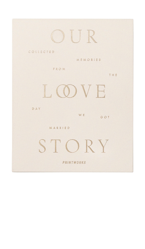 Printworks Our Love Story Wedding Journal In Neutral