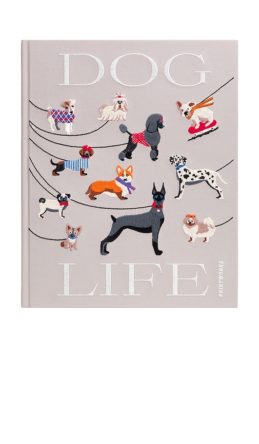 Printworks Embroidered Dog-motif Photo Album In Neutral