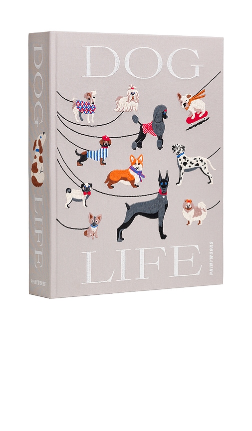 Printworks Embroidered Dog-motif Photo Album In Neutral