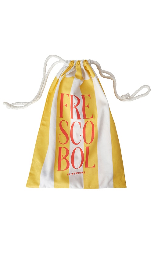 Shop Printworks Frescobol Beach Tennis In Yellow & Pink