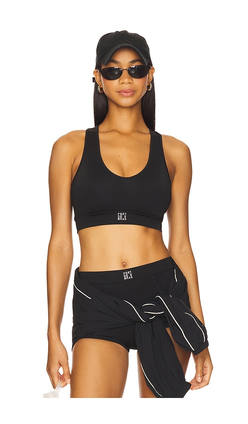 Port De Bras Emma Sports Bra In Black