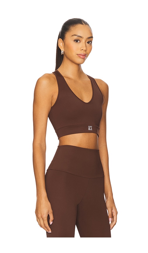 Port De Bras Emma Sports Bra In Brown