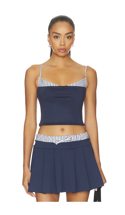 Port de Bras Amaya Top in Navy. Size M. Also in S, XS.