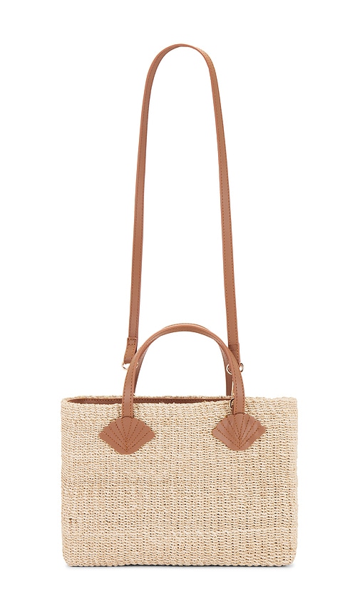 Shop Poolside The St. Tropz Mini Tote In Beige