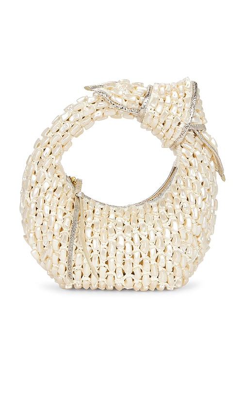 The Josie Knot Shoulder Bag in Ivory.
