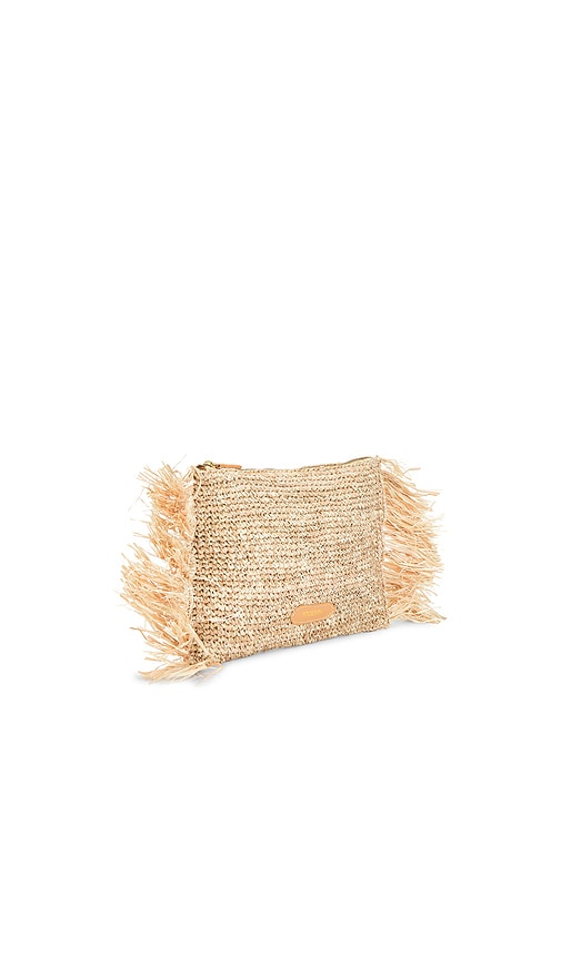  Poolside Clutch The Tropical Fringe In Beige. 