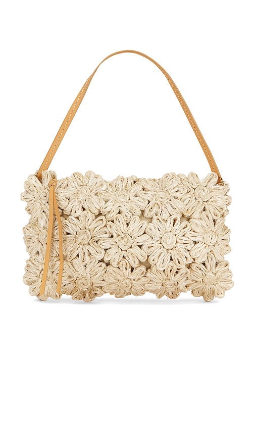 The Ravello Floral Shoulder Bag in Cream.