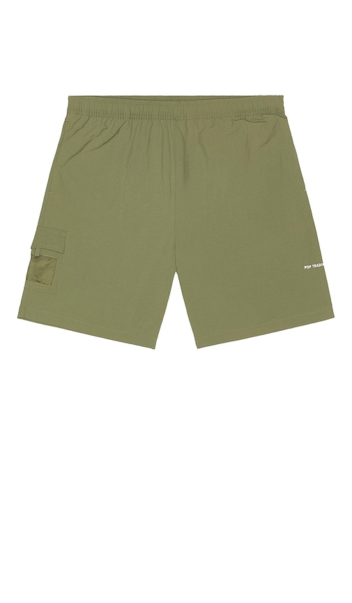 Pop Trading Company Painter Shorts In Green