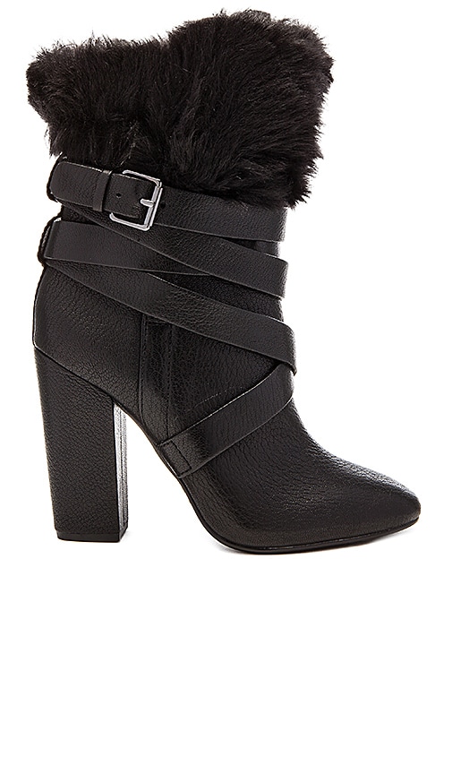 Bionda Bootie with Faux Fur Cuff