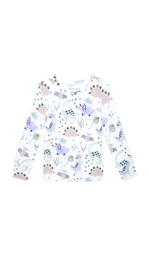 Posh Peanut Classic Pajama Set In Multi
