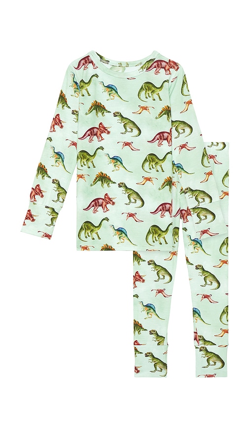 Posh Peanut Classic Pajama Set In Multi