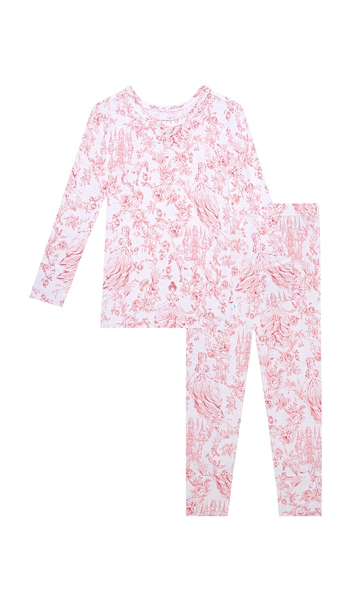 Posh Peanut Classic Pajama Set In Pink