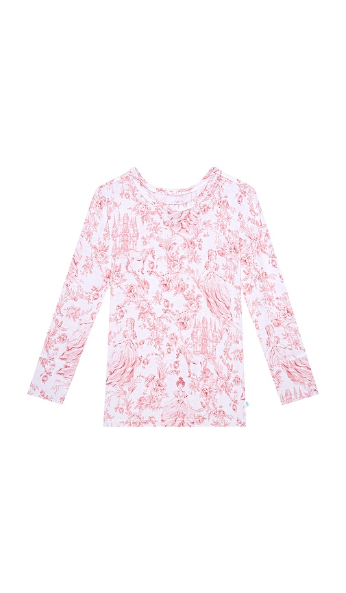 Posh Peanut Classic Pajama Set In Pink