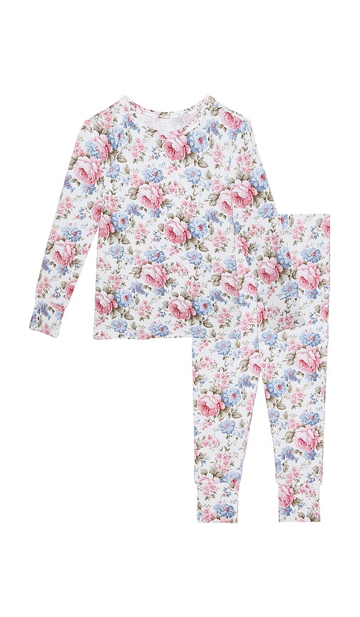 Posh Peanut Classic Pajama Set In Multi