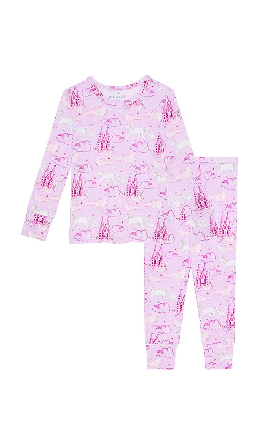 Posh Peanut Classic Pajama Set In Multi