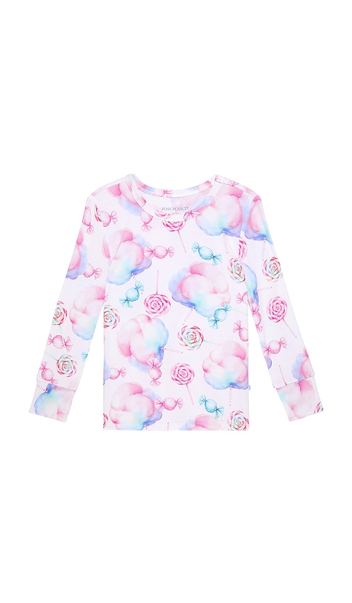 Posh Peanut Classic Pajama Set In Multi