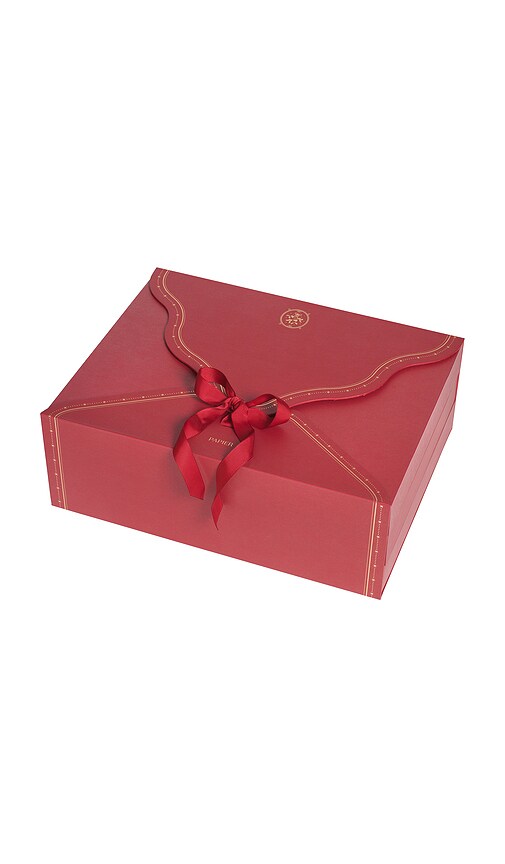 Papier Advent Calendar - back view in Red