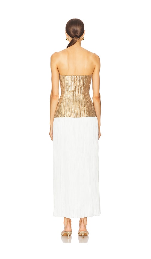  Prabal Gurung Trägerloses Top Dree In Metallic Gold,white. Größe 2. Also In 4, 6. 
