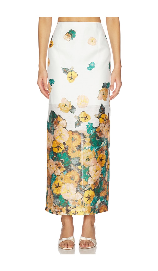 Prabal Gurung Back Slit Maxi Flat Front Pencil Skirt