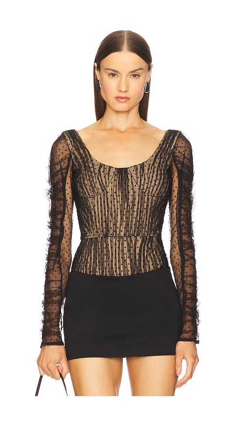 Prabal Gurung Long Sleeve Bodysuit