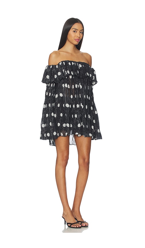  Prabal Gurung Off-shoulder Long Sleeve Faux Sweater Top In Black & White. Taglia 0. Also In 2, 4, 6, 8. 