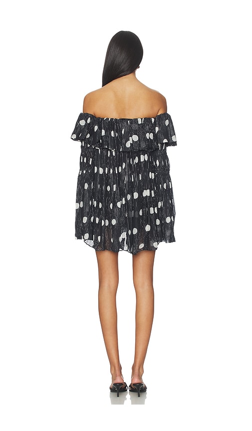  Prabal Gurung Off-shoulder Long Sleeve Faux Sweater Top In Black & White. Taglia 0. Also In 2, 4, 6, 8. 