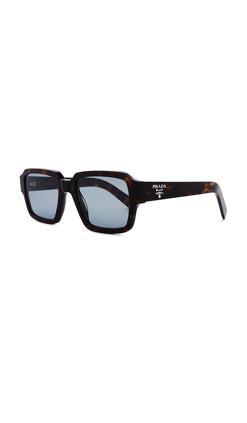 Prada Square Frame Sunglasses In Brown