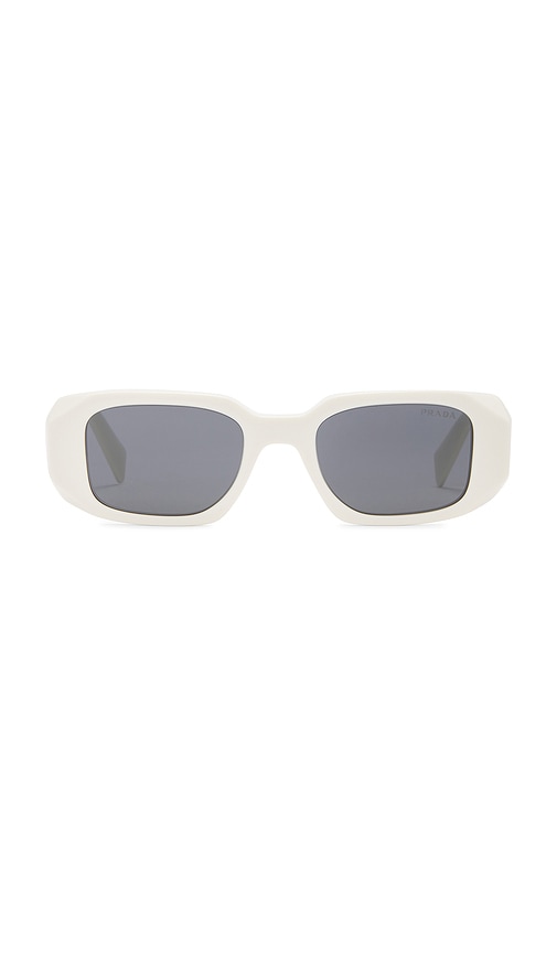 Prada Rectangle Sunglasses in Talc