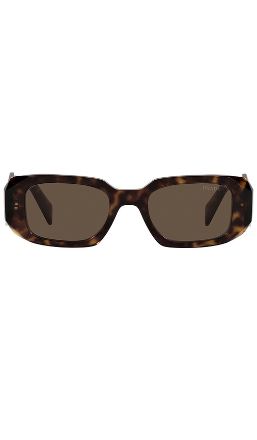 Prada Scultoreo Narrow Sunglasses In Black