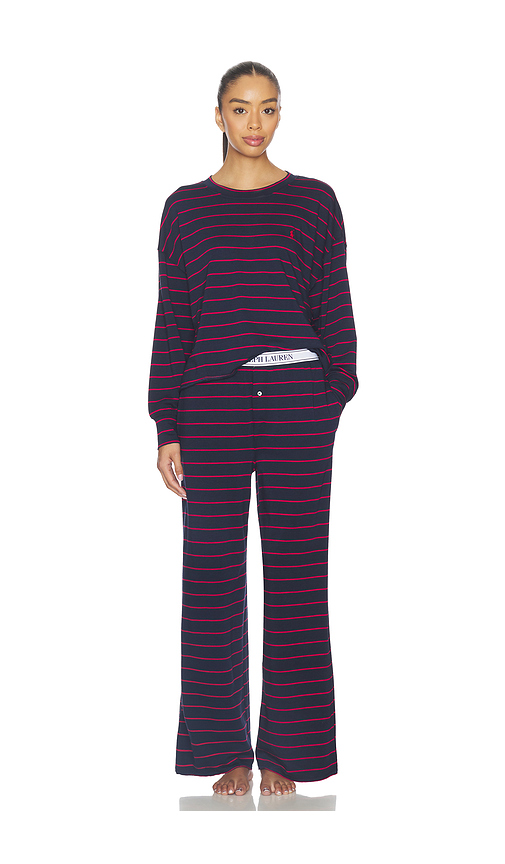 Polo Ralph Lauren Intimates Crew Neck Wide Leg Pant Set in Navy. - size XS (also in S, M)