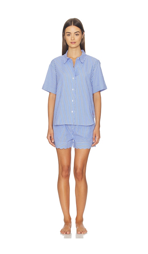 Polo Ralph Lauren Intimates Short Sleeve Scallop Short Set