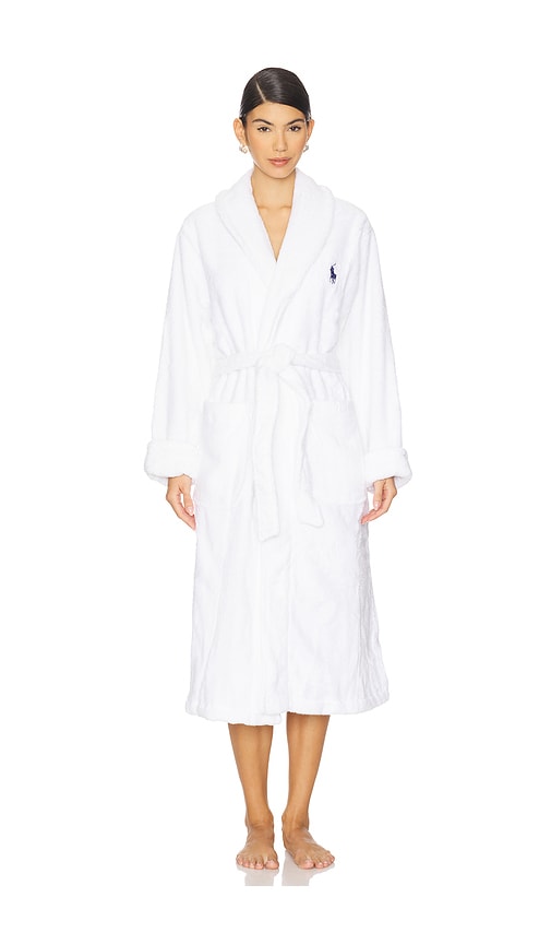 Polo Ralph Lauren Bear Back Robe In White
